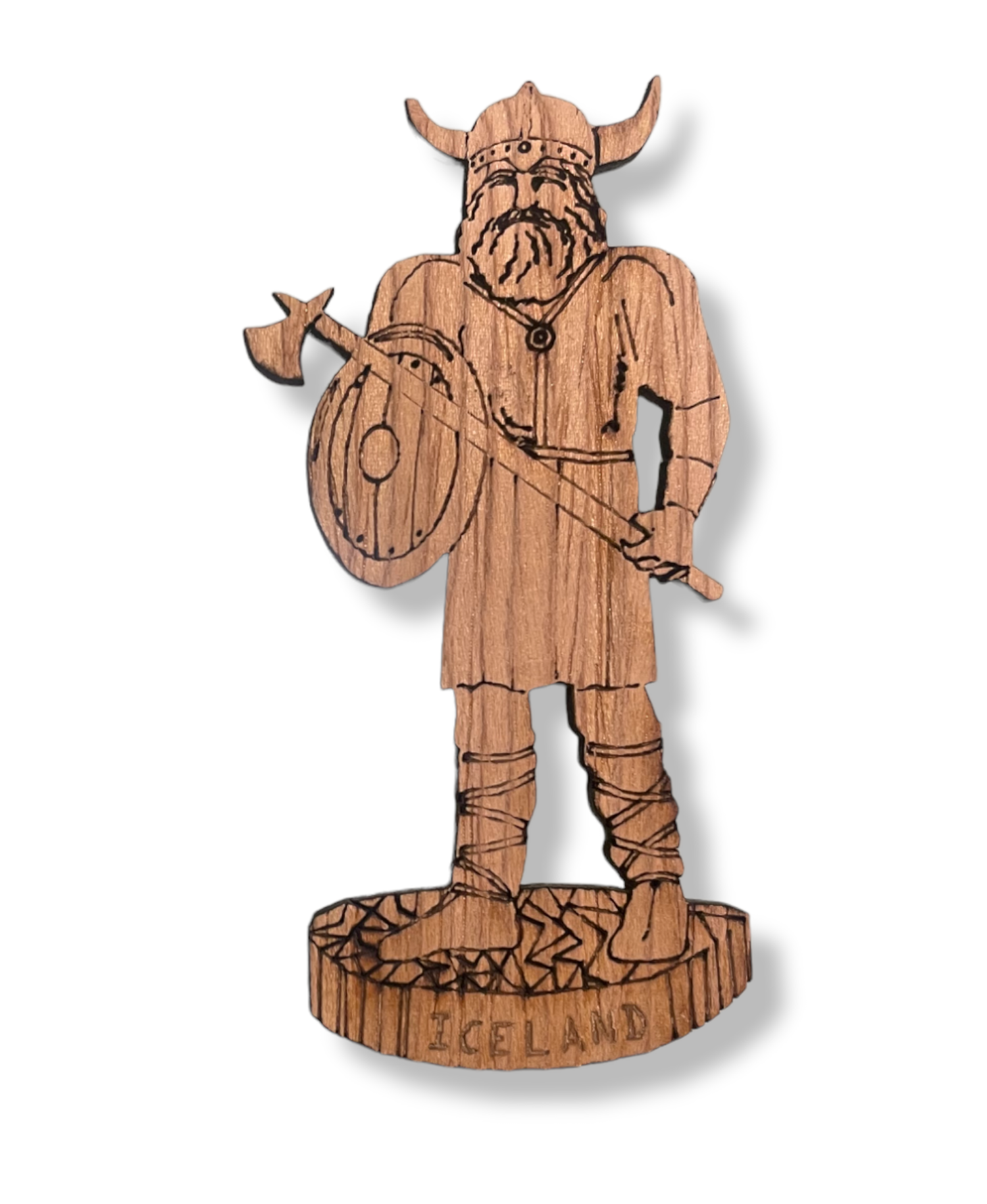 Handmade Wooden magnets Icelandic Magnet by Ós Handverk Handmade Wooden magnets Icelandic Magnet by Ós Handverk